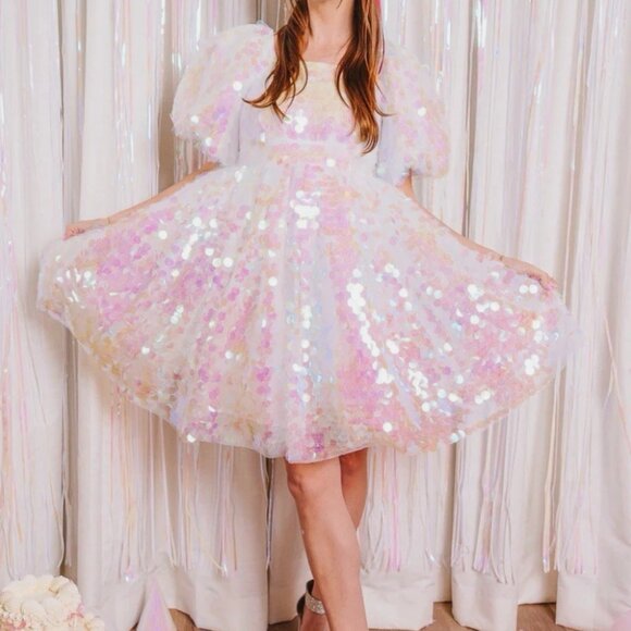 NWT Ivy City Shimmer Dress Size 10 - Picture 2 of 5